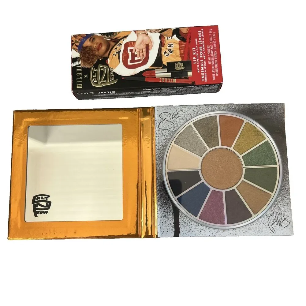 MILANI x Salt-N-Pepa Very Necessary Eyeshadow Pallet 12 Shades & Push It Lip Kit